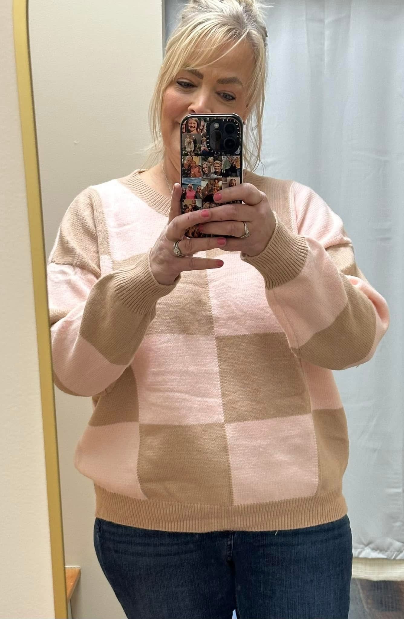 Pink Multi Sweater