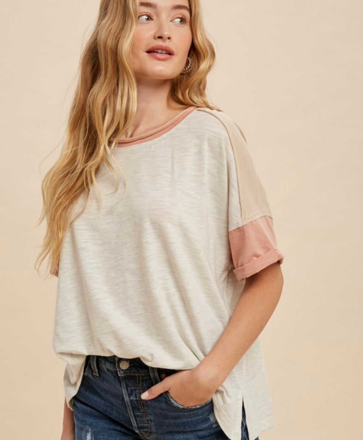 Neutral Color Block T