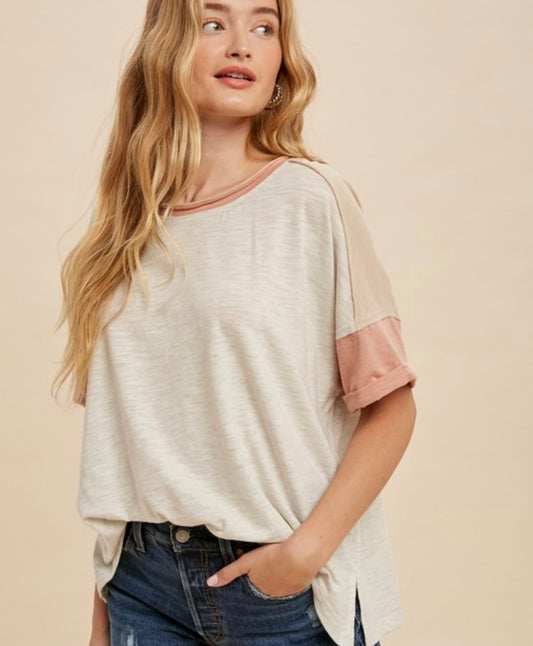 Neutral Color Block T