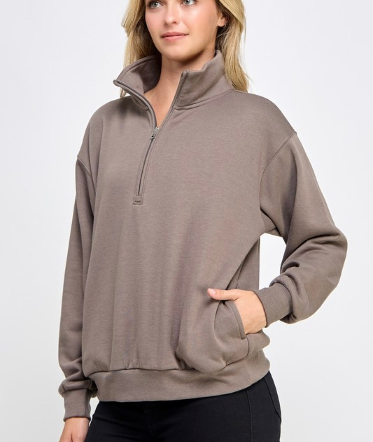 Soft Mocha 1/2 Zip