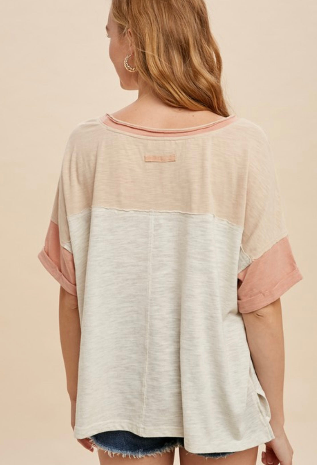 Neutral Color Block T