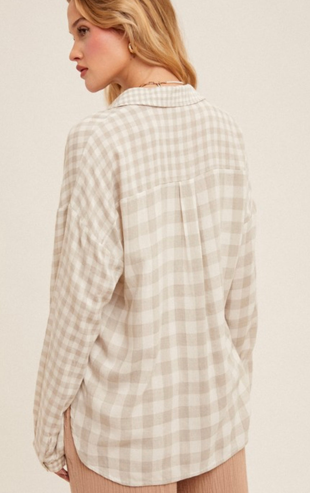 Oversized Plaid Button Up