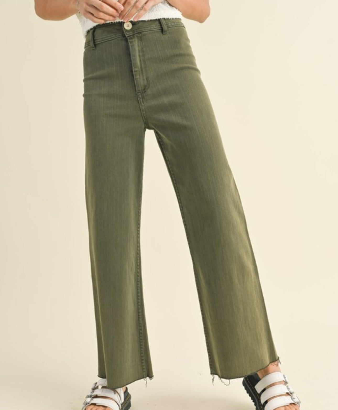 Straight Wide Leg Pant