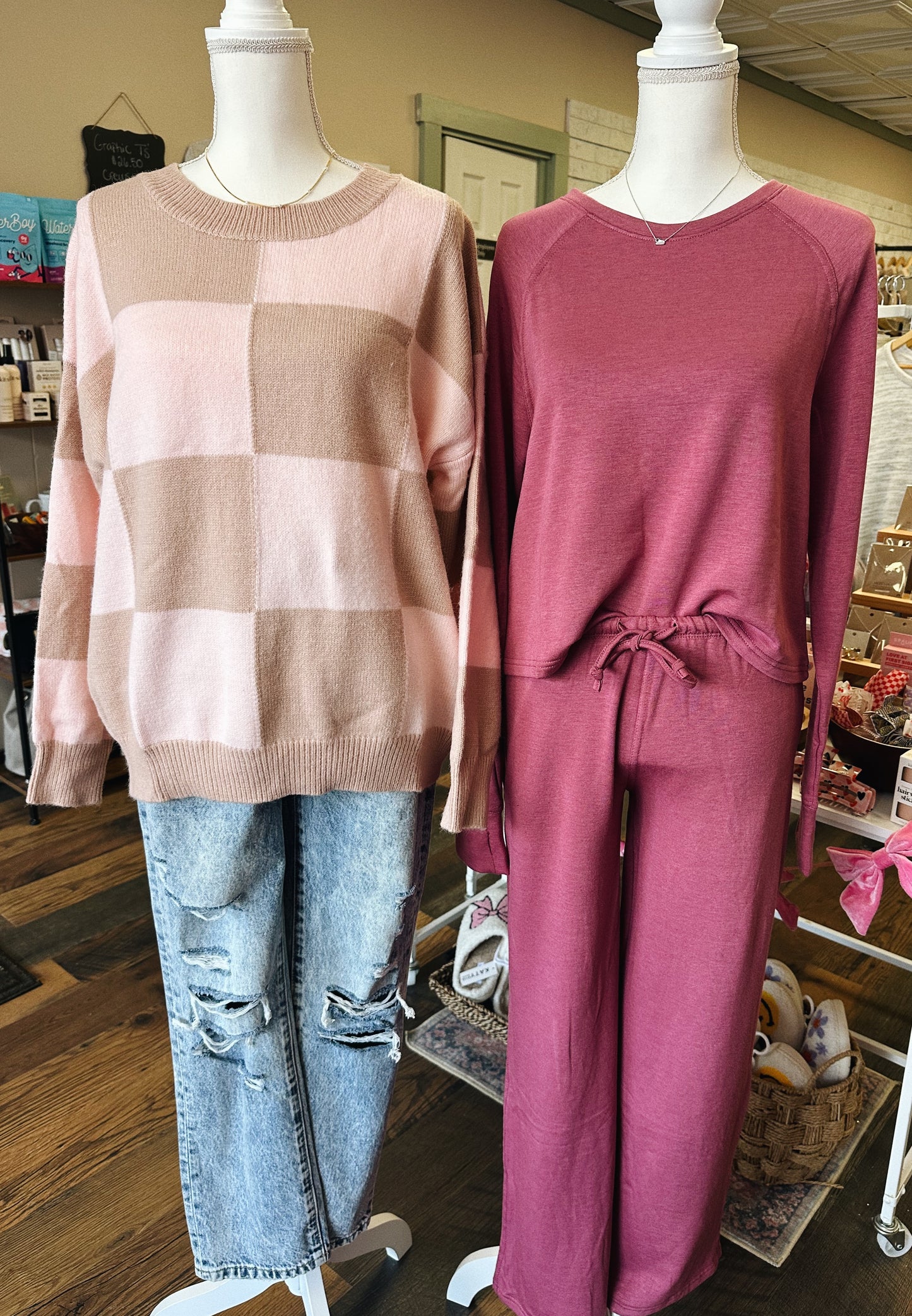 Pink Multi Sweater