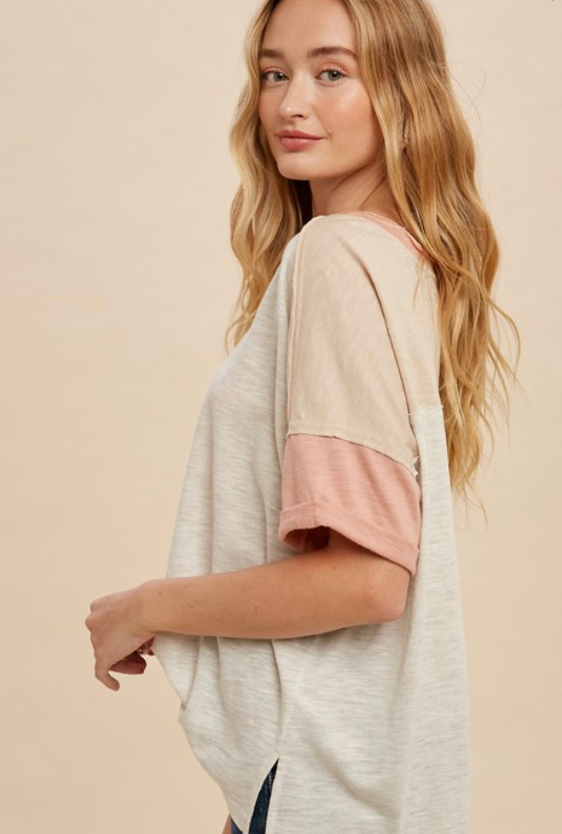 Neutral Color Block T