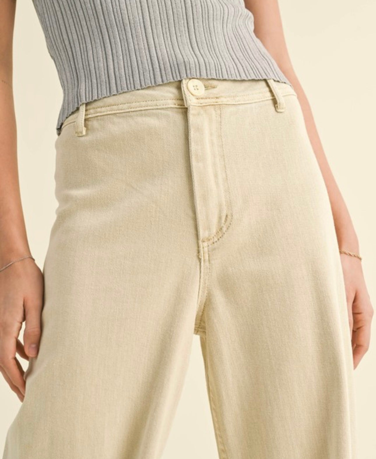 Straight Wide Leg Pant