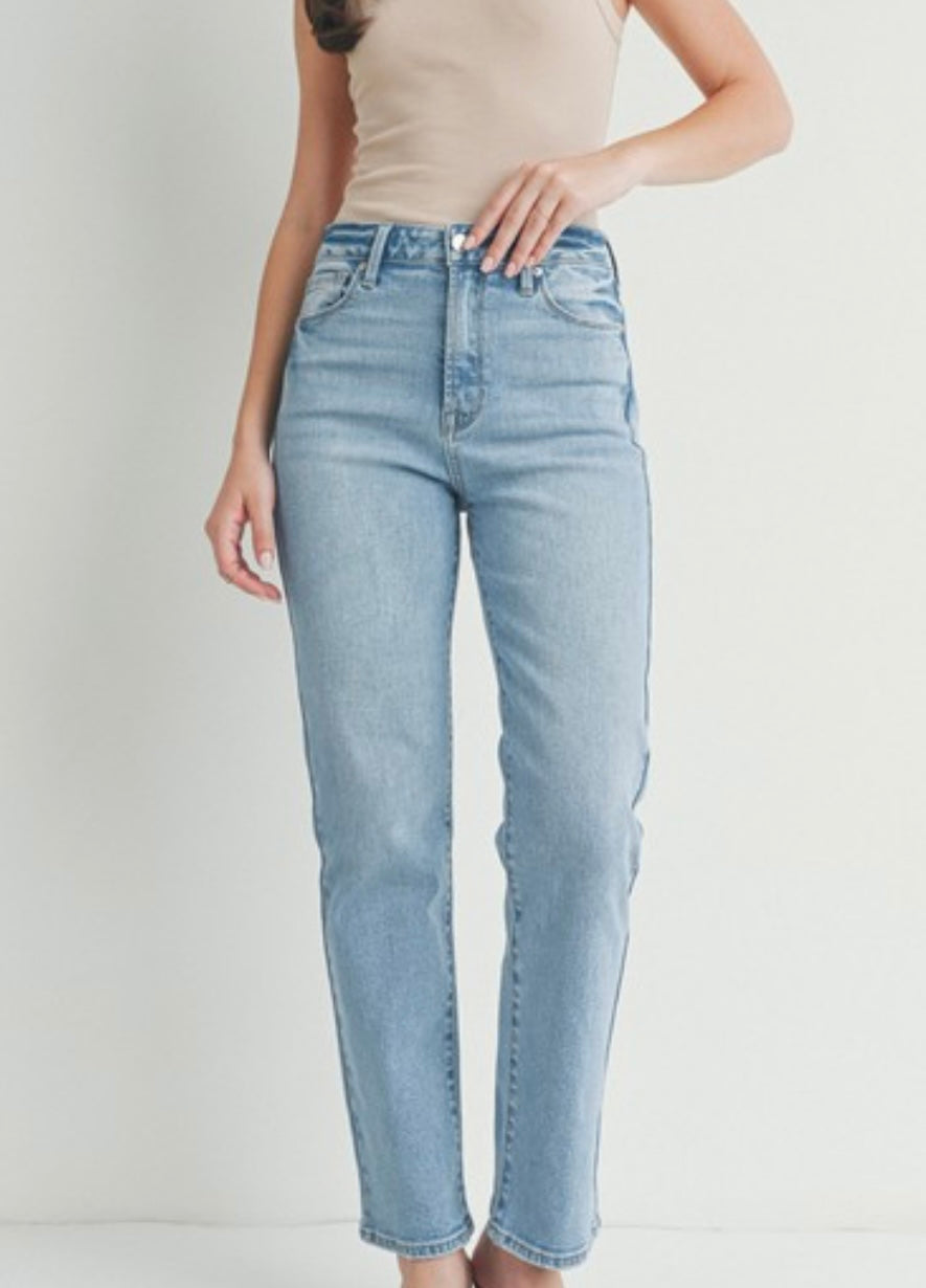 High Rise Straight Leg Jean