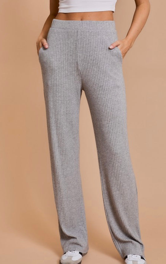 Heather Grey Knit Pant