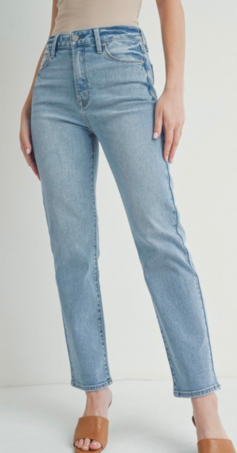 High Rise Straight Leg Jean