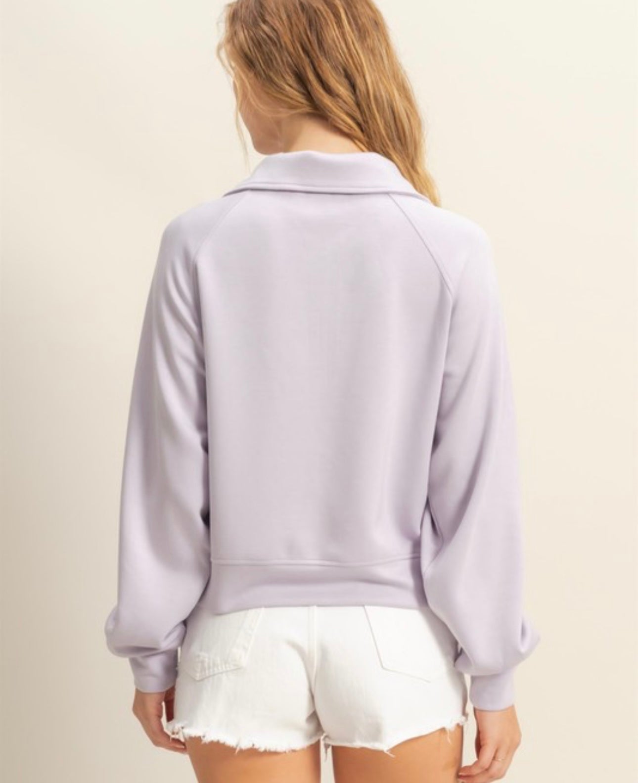 Lilac Grey 1/2 Zip