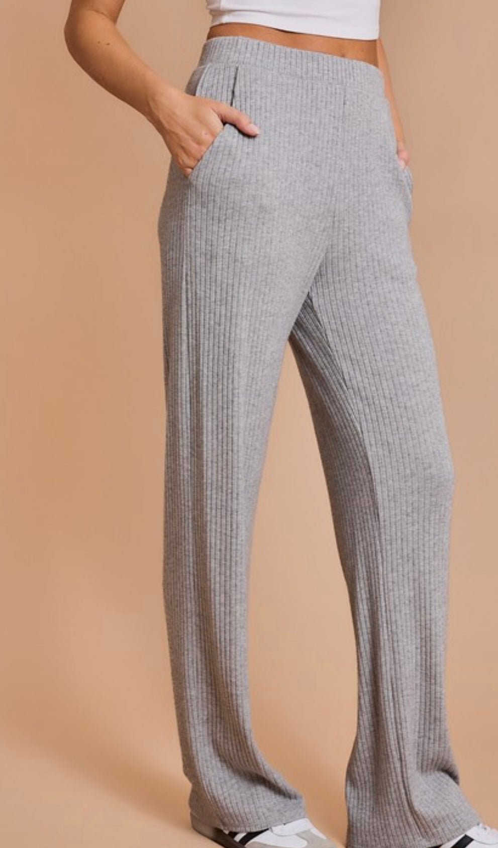 Heather Grey Knit Pant