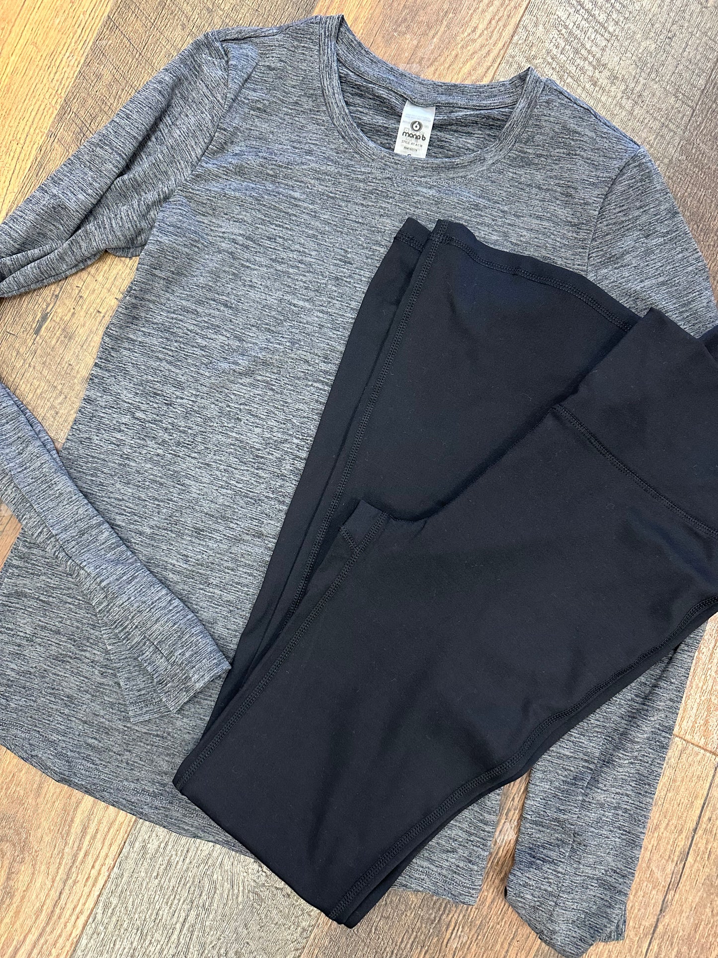 Heather Grey Active Top